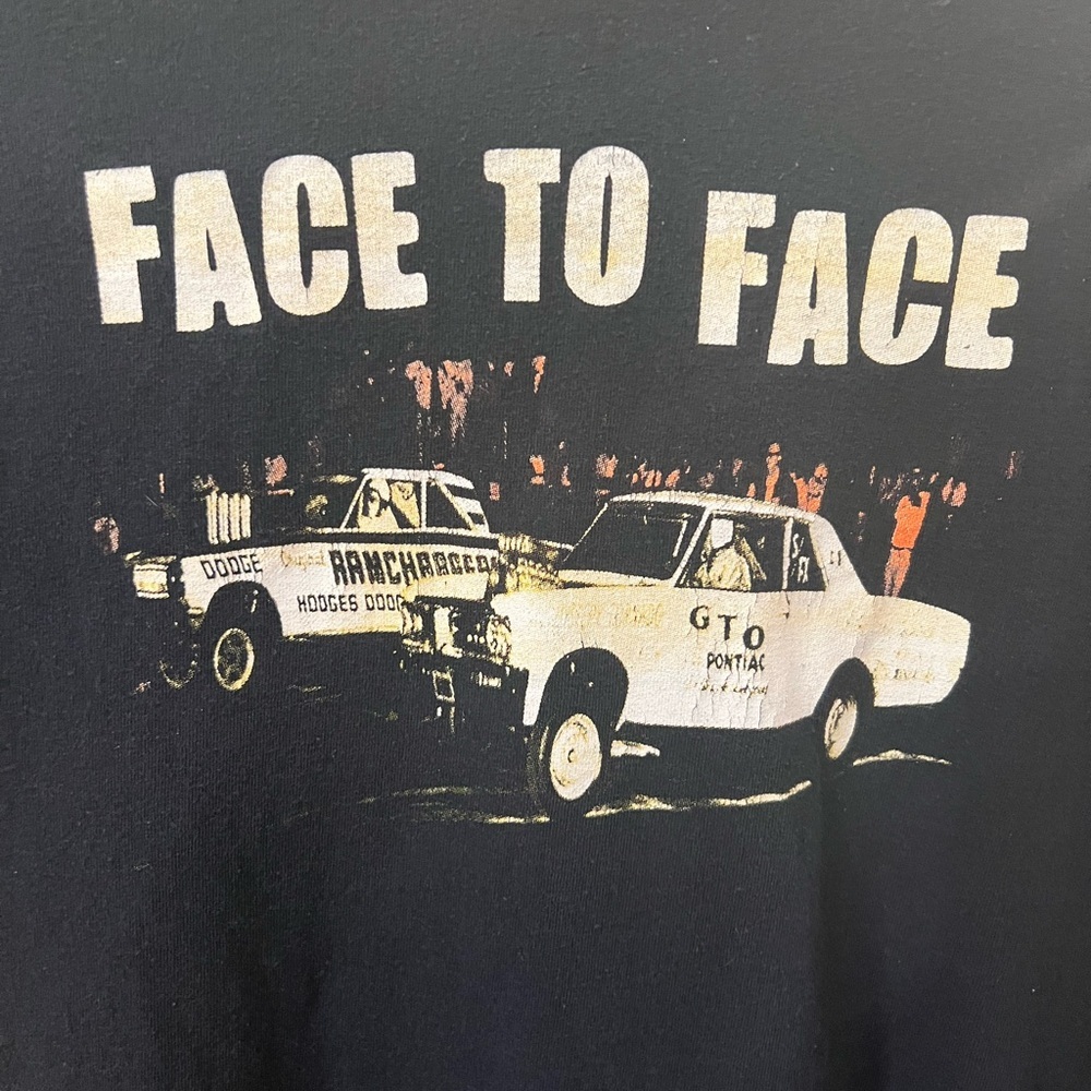 Gildan Black “Face to Face” T-Shirt size small
